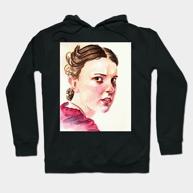 Enola Watercolor FanArt painting Hoodie by Jack_Artbook